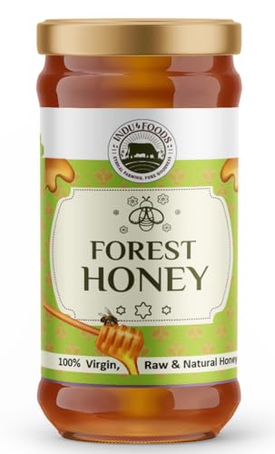 Image of Indu Foods Forest Honey, 100% Virgin Raw and Natural, Unprocessed, Rich in Antioxidants, Healthy Sweetener