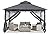 ABCCANOPY Gazebos for Patios 10x10 - Outdoor Steel Frame Gazebo with Mosquito Netting for Lawn Backyard Garden Deck (Dark Gray)