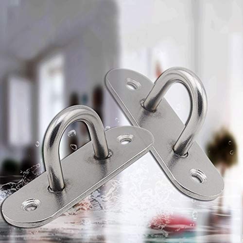 10 Piastre Per Occhielli In Acciaio Inox 304 – 4,5x1,5 Cm, Carico 30 Kg, Per Tende, Amache E Fissaggi Vari