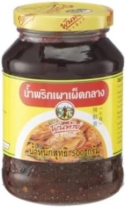 Thai Pantainorasingh Chilli Paste in Oil Medium Spicy 500g. l