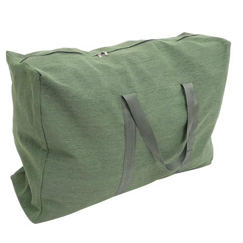 Sac de voyage en toile vert olive de grande capacité à fermeture éclair MAGICLULU