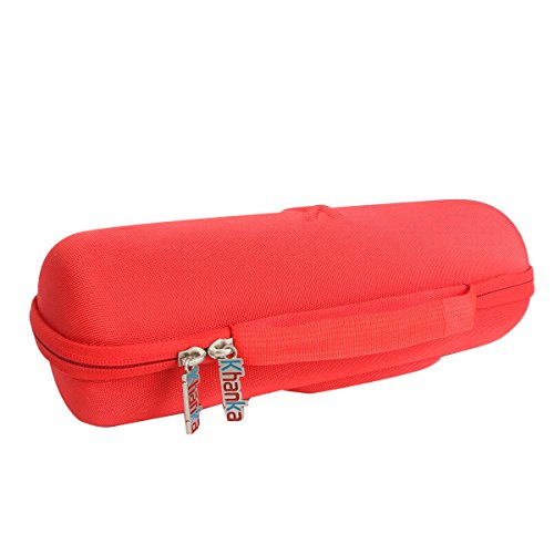 Khanka Hard Travel Case Replacement For Jbl Charge 3 Waterproof Portable Wireless Bluetooth Speaker. Extra Room For Charger And Usb Cable (Red) #TOP3