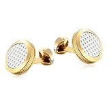 ♥Die Edelstahl Manschettenknöpfe werden zu einem echten Highlight im Schmuckkästchen einer jeden Mann. Sie ist nie aus der Mode. Für eine Formeller Anlass sind Manschettenknöpfe genau der richtige. Sie sind das Nr. 1 Geschenk für die Geburtstag und Surprise.