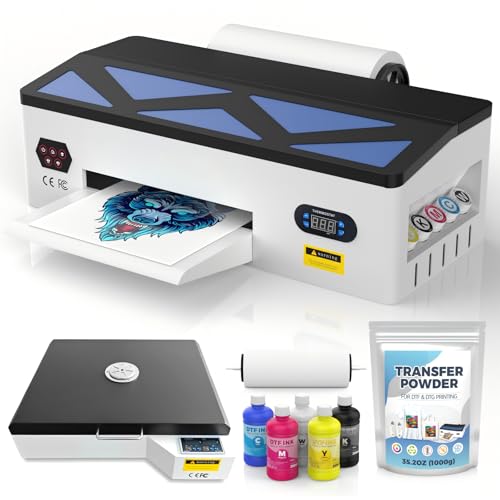 Image of Godora DTF Printer - A3 DTF Transfer Printing Machine, Direct to Film Printer with White Ink Circulation System, DIY Print for Dark and Light Clothing(Includes Oven)