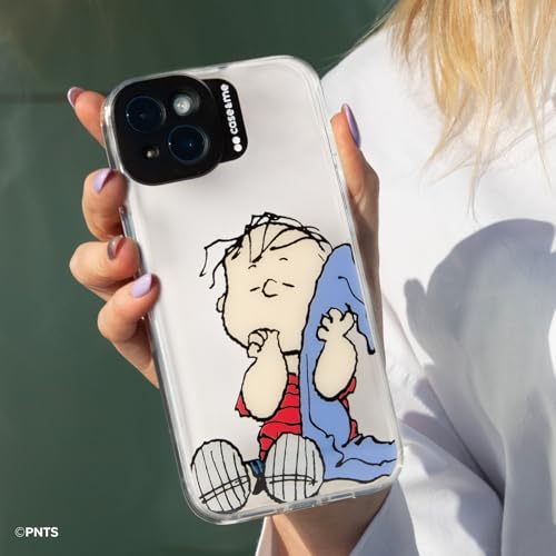 Case&Me Cover Per Iphone 14 A Tema Peanuts, Cover Iphone Snoopy, Protezione Della Fotocamera, Tasti Protetti, Trasparente Charlie - 2