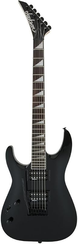 Guitarra eléctrica JS Series 6 String Dinky Arch Top JS22 DKA LH | Tablero de dedos de amaranto y brillo de cuello de arce negro