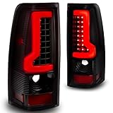 TRUE MODS Smoked LED Tail Light Assembly Replacement for 2003-2006 Chevy Silverado 1500 2500 3500 HD Aftermarket Custom Driver and Passenger Side Rear Brake Turn Signal Taillight Lamp Bulb