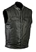 Ruja Gilet en cuir véritable de style SOA pour hommes avec poches pour pistolet (M)
