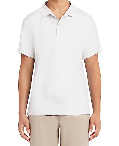 Nautica Mens Uniform Short Sleeve Performance Polo Shirt, White, 36-37 Us #TOP6