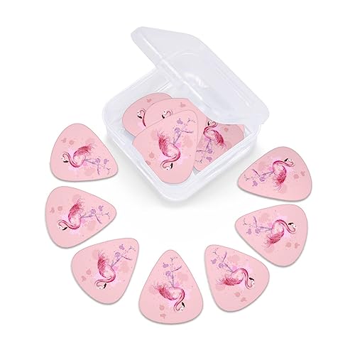 Lot de 12 médiators tendance et durables en forme de flamant rose avec boîte pour ukulélé guitare électrique basse - Les Beatles, Paul McCartney, John Lennon, RIngo Starr, George Harrison Lot de 12 médiators tendance et durables en forme de flamant rose avec boîte pour ukulélé guitare électrique basse – Image 7