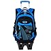 Produktbild Fanspack Rucksack Trolley, Kinder Trolley Rucksack für Jungen Schulranzen Trolley Schultrolley Jungen Rollen Rucksack Nylon Rucksack mit Rollen, 6 Räder