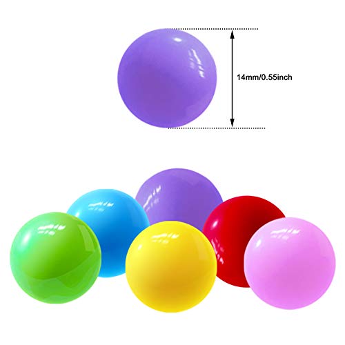 Hotusi 60 Pcs Chinese Checkers Marbles Balls In 6 Colors,14Mm Game Replacement Marbles Balls For Marble Run, Marbles Game #TOP1