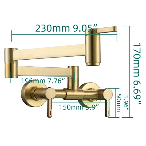 Robinet de cuisine pliant pour remplir les casseroles sur plaque