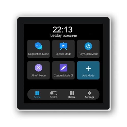Lhnjimrsy Tuya T3E Panel Switch Touch Screen Panel EU Smart Control Panel Switch Zigbee Smart Home...