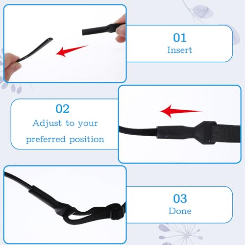 6 Stück Brillenband Verstellbarer Brillenbänder Bunt Glasses Chain Brillenkordel Rutschfest Elastisches Sport Brillenbandhalter für Sportkinder Sonnenbrillen Lesebrillen Kette Sportbrillenband