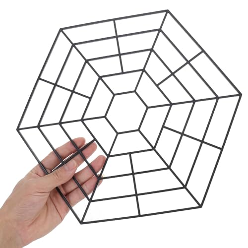 Red protectora de peces de 10 piezas hexagonal de PP negro para estanque 5