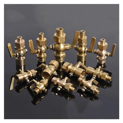 Válvula de interruptor fija de latón con rosca de 1/2" BSP recta 4