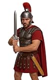 FIESTAS GUIRCA | Espada Romana de Juguete con Funda (50 cm) - Accesorio de Disfraz para Fiestas de Carnaval y Halloween - Ideal para Gladiadores y Guerreros - Juguete Seguro para Niños y Adultos - Oro