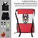 IRUOYA Austrian Coat of Arms Eagle Flag Drawstring Backpack Sports Gym String Bag Sackpack Water Resistant Pockets for Women Men