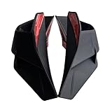 オートバイウイングレット に適合するYZFR15 2022 2023用固定翼スポイラーエアロダイナミックサイドウィングフェアリングオートバイサイドウィングレット(Glossy black)