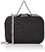Lacoste Croco Crew, Sac bandoulière,Noir (Black) , 6.5x13x18 cm (W x H x L)