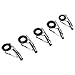 Health Gear Fishing Rod Guides, Fishing Rod Tip Repair DIY Kit 80Pcs Stainless Steel Ceramic Fishing Rod Tips Repair Accessory, 10 Sizes in a Box