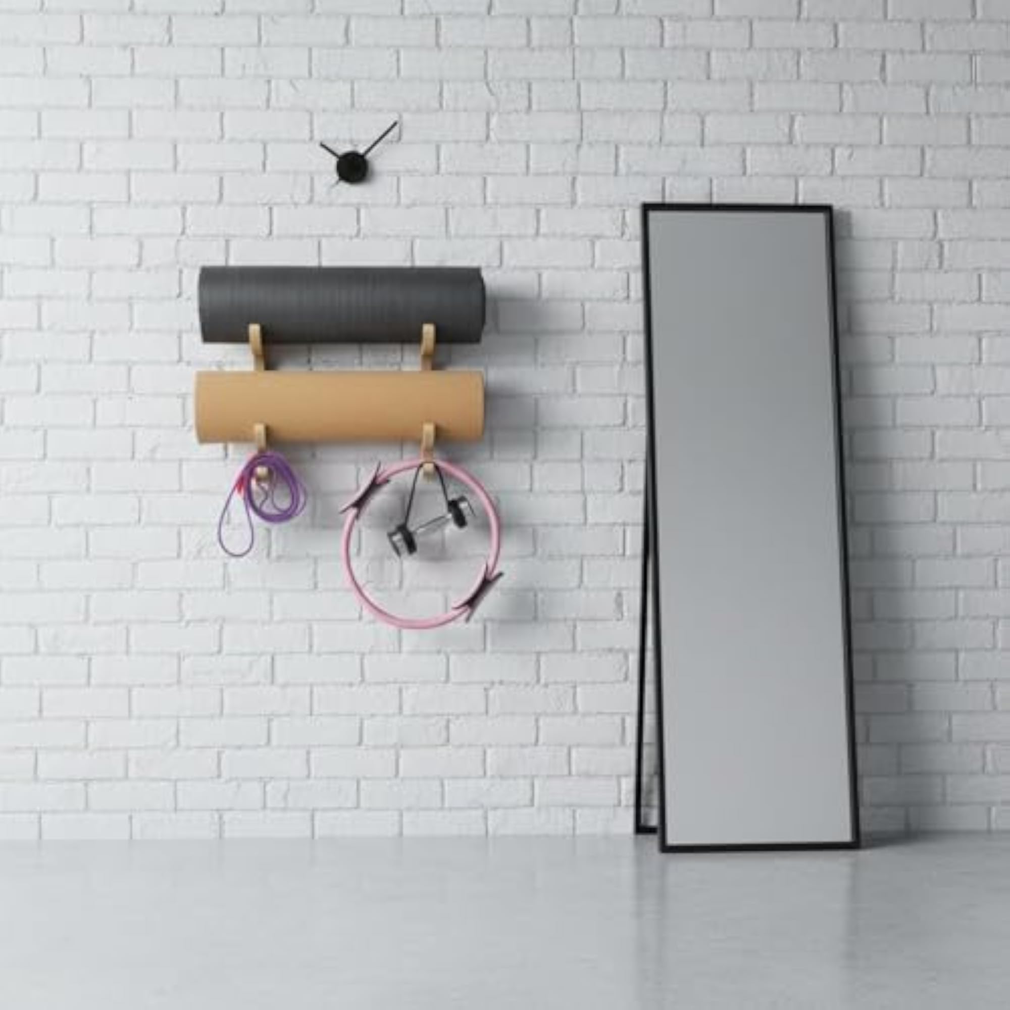 Wooden Multi Tier Exercise Storage Rack for Home Gym