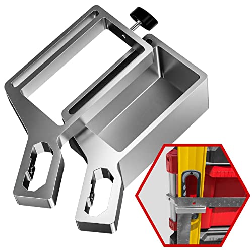 Alpha Engineered Level Mount Holder Compatible with Milwaukee Packout Tool Box-Fits Packout Organizers - Includes Set Screws - Perfect Packout Accessories Upgrade & Packout Mods Solution - Left Side by Alpha Engineered - Image 2