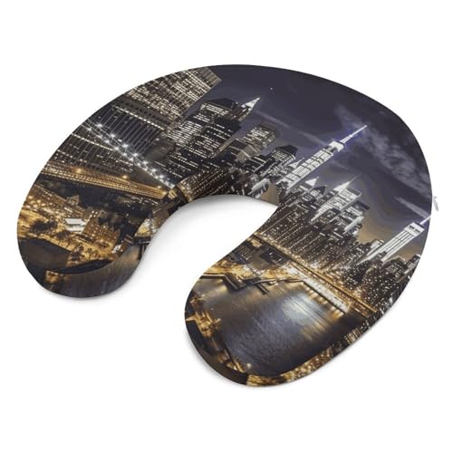 Almohada de viaje de espuma viscoelástica U miniatura 6