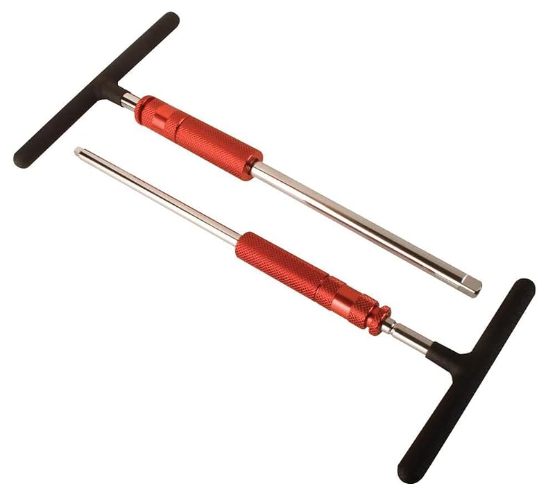 Sunex 2 Pc. 1/4 in. and 3/8 in. Dr Adj T-Handle Speed Wrench Set