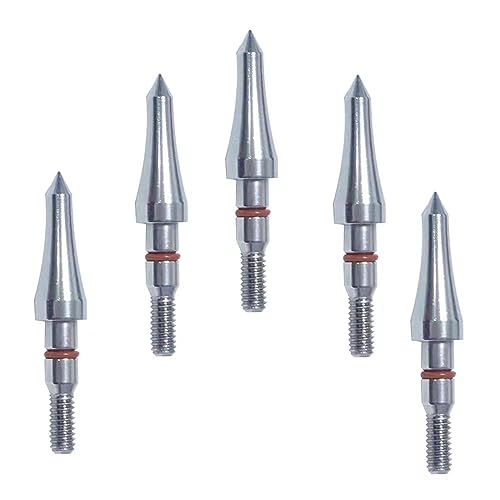 Image of 100 /125 /150 /200 /300 Grains Archery Field Points Practice Field Tips, Archery Target Practice Hunting Arrow Tip for Recurve, Compound Bow Crossbow, Stainless Steel Screw in Broadheads