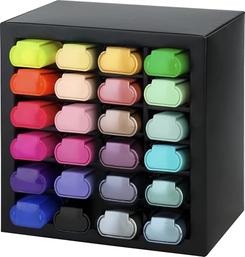 Surligneurs pointe biseautée Faber-Castell marqueurs plats 24 set