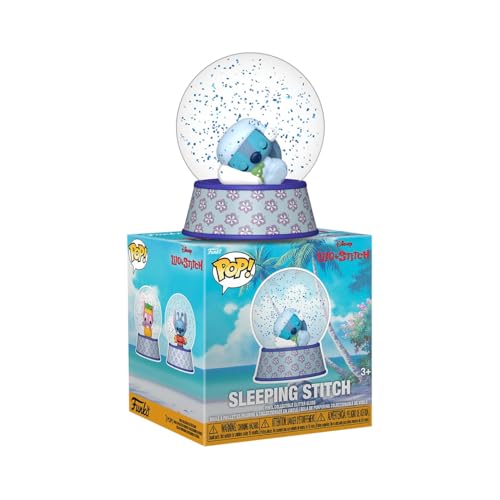 Funko Pop! Mini Glitter Globe: Stitch - Sleeping Stitch - Collectable Vinyl Figure - Gift Idea - Official Merchandise - Toys for Kids & Adults - Disney Fans - Model Figure for Collectors and Display