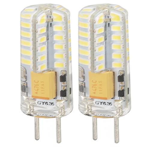 Gigicial 2 Pack 3W LED Corn Light Bulb, Halogen Flicker Free, Small LED Light 2 Pin Base Lamp, for Industrial or Commercial Large Area Lighting Retrofitted