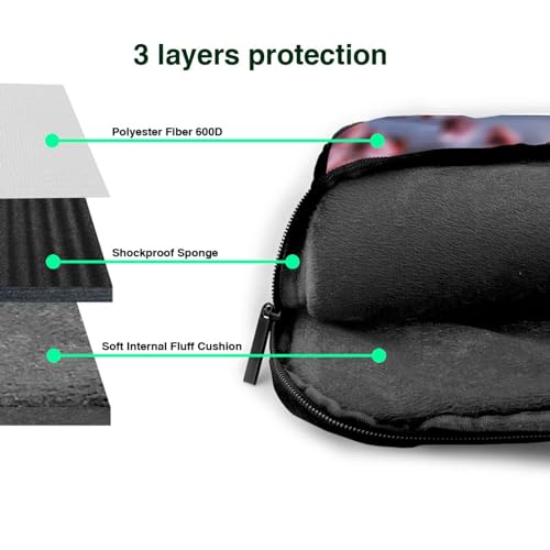 Bolso bandolera para laptop con diseño de flores de cerezo miniatura 6