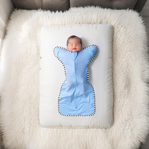 Image of Transition Swaddle, 2 Pack 100% Cotton Baby Sleep Sack | 2-Way Zipper Infant Arm Up Swaddle for Newborn Baby Boy Girl