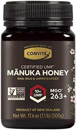 Comvita Certified UMF 10+ (MGO 263+) Raw Manuka Honey, Non-GMO Superfood, 17.6 oz