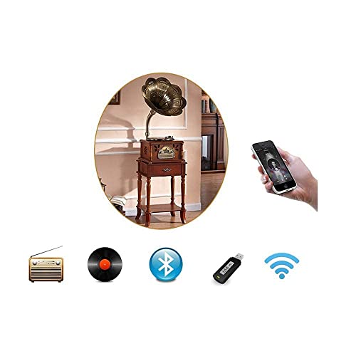 FWEOOFN Tourne-Disque, Haut-Parleur rétro Bluetooth Retro Corne Platine Vinyle Bluetooth Platine Vinyle Platine Cuivre… - Les Beatles, Paul McCartney, John Lennon, RIngo Starr, George Harrison FWEOOFN Tourne-Disque, Haut-Parleur rétro Bluetooth Retro Corne Platine Vinyle Bluetooth Platine Vinyle Platine Cuivre… – Image 8