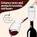 Vin Fresco Electric Wine Dispenser and Red Wine Aerator - One Button Electric Wine Aerator - Built in Wine Pourer Spout Aerator - Pumps and Dispenses Wine, Fits Most Bottles (White & Rose Gold)