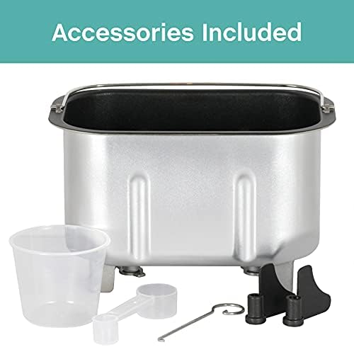 West Bend Hi-Rise Bread Maker Programmable Horizontal Dual Blade with 12 Programs Including Gluten Free, 3-Pound, Gray