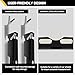 TOBUMO 2 Pack Heavy Duty Wheel Alignment Tool Kit - Black Toe Alignment Tool Plates Contains 2 Pcs Tape Measures,Hanging Hole Design - Fast and Accurate Measurements,Suitable for Various Vehicles