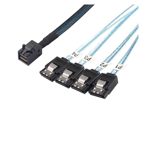 Cable interno S/AS HD 12G SFF8643 a 4 SATA 0.5m miniatura 2
