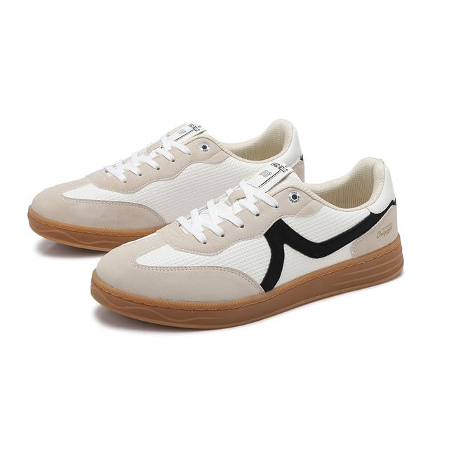ARRIGO BELLO Zapatillas Hombre Mujer Zapatos Running Sneakers Casual Vestir Deportivas Moda Cómodo Caminar Correr Gimnasio Viajar Zapatilla Talla 36-46 (A Blanco, Talla 44)