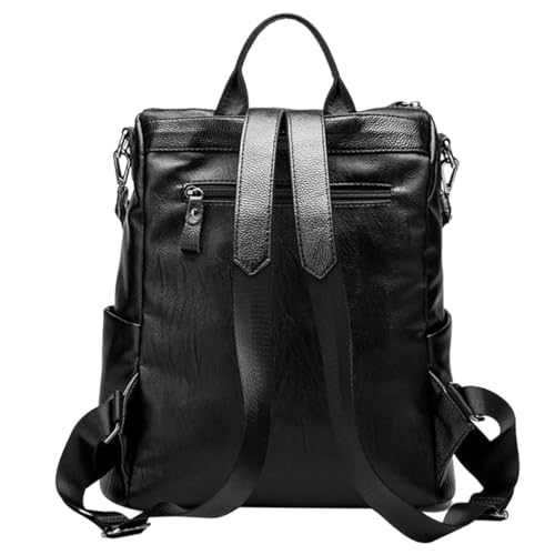 Mochilas Femininas Escolar Bolsa De Viagem Faculdade (Preto)