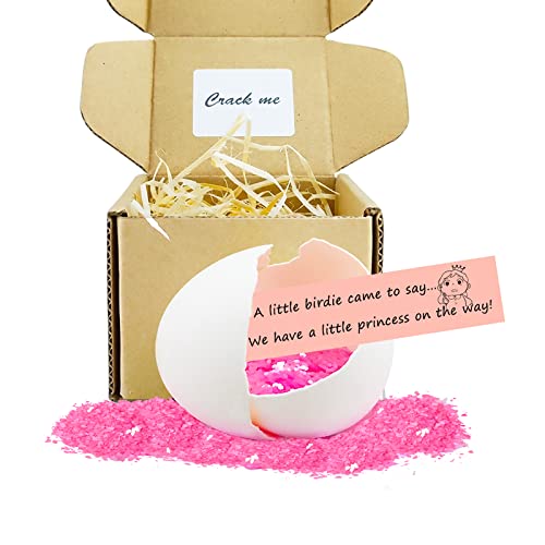 MUFUN Baby Gender Reveal Egg, Girl Gender Reveal, Interesting Gender Reveal Ideas, Egg with Pink...