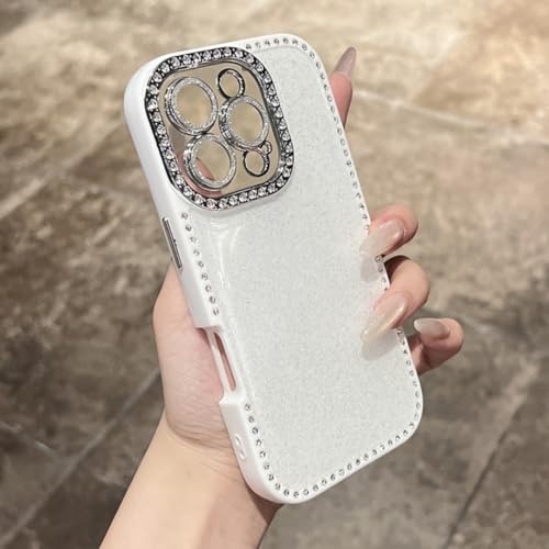 Coque iPhone 15 Pro Cyan en Silicone Antichoc Coque Strass de Luxe