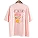 Produktbild Damen-T-Shirt, Sommer-Top, Mädchen, japanischer Stil, Kawaii Fruchtsaft Baumwoll-T-Shirt Little Fresh Gr. Einheitsgröße, rose