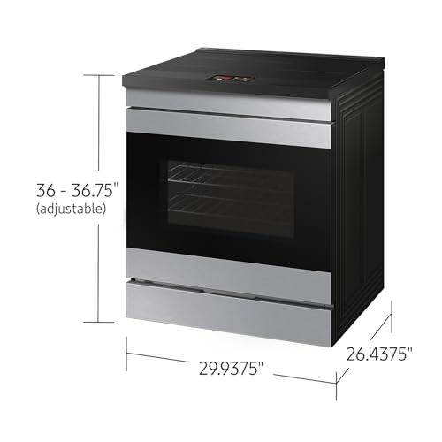Image of Samsung Bespoke 6.3 cu. ft. Smart Slide-In Induction Range with AI Home & Smart Oven Camera, Stainless Steel, NSI6DG9900SRAA