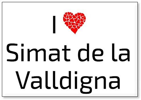 I Love Simat de la Valldigna, Fridge Magnet (Design 1)