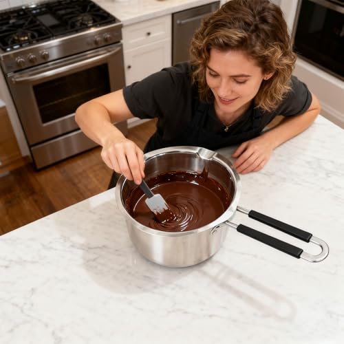 Juego profesional de repostería con caldera doble de acero inoxidable 3